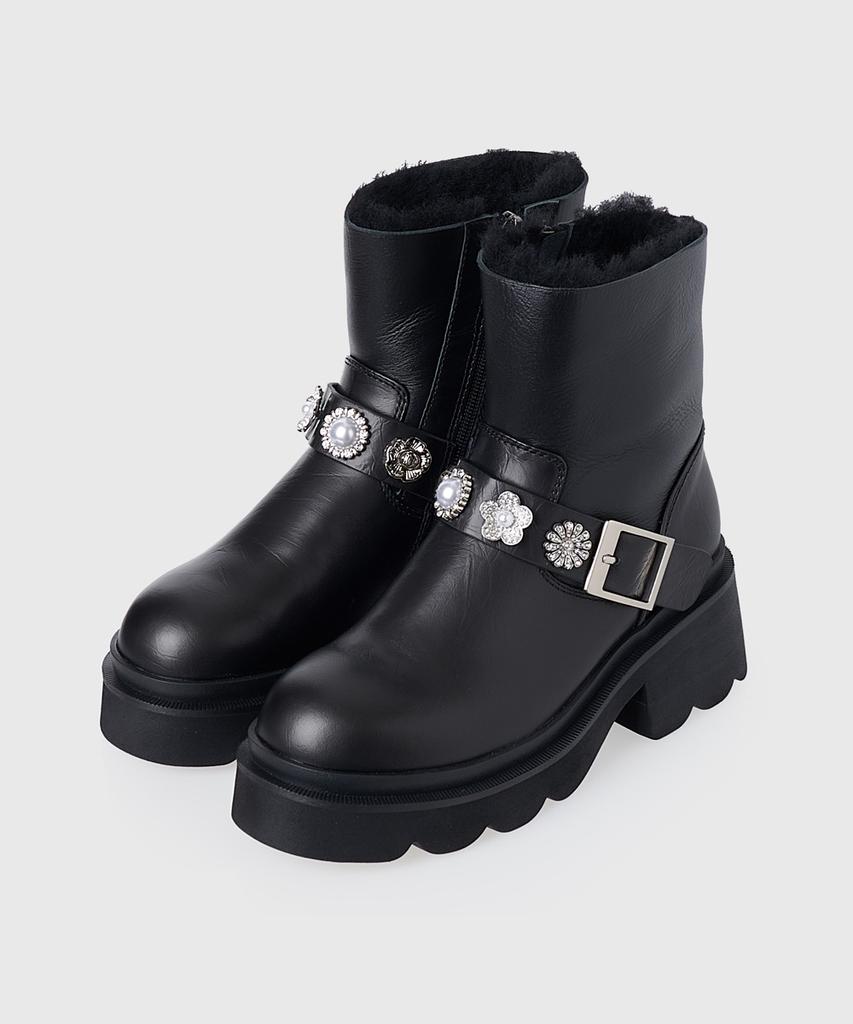 Kissa Shearling Mustang Ankle Boots A507008