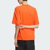 adidas Футболка с коротким рукавом Future Style с логотипом бренда, цветные мужские топы Half-Shock-оранжевый JI9907