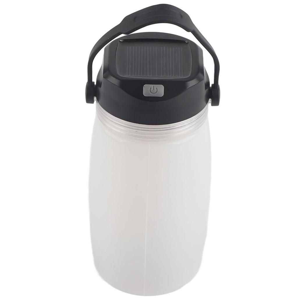 Бутылка для воды USB солнечная зарядка внешний аккумулятор подвесной фонарь кемпинговый свет (белый)