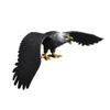 Simulated Eagle Model Play Toy Animal Bird Toy for Girls Kids Education Gift S gray