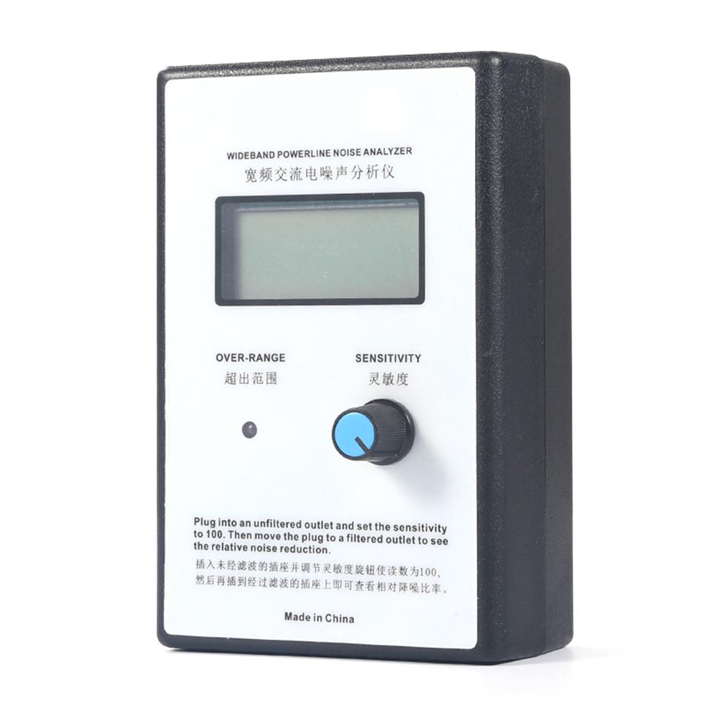 Measure Instrument Broadband EMI Power Line Noise Analyzer LCD Display Noise Tester Dirty Electricity Meter US/EU Plug
