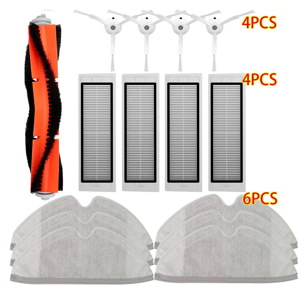 HEPA-фильтр + боковая щетка + основная щетка для робота-пылесоса Xiaomi MI 2 Roborock S50 S51, запчасти для пылесоса, аксессуары