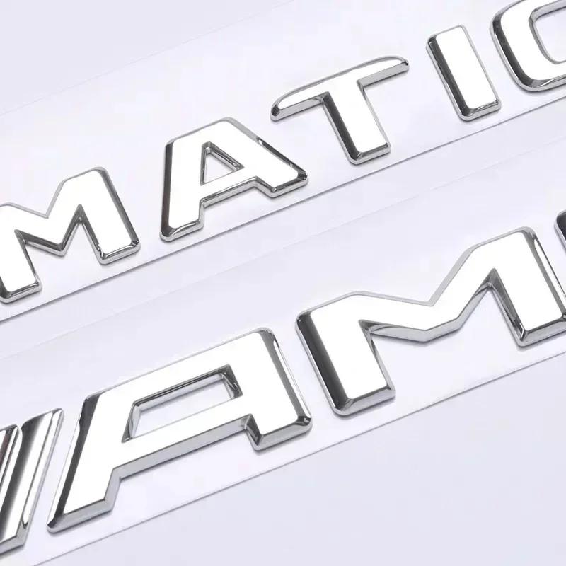 Car Sticker 4pcs/set 3D ABS Car Sticker for Mercedes-Benz CLS Class TURBO 4MATIC Modified AMG Logo CLS 53S 63S Tail Label Fender