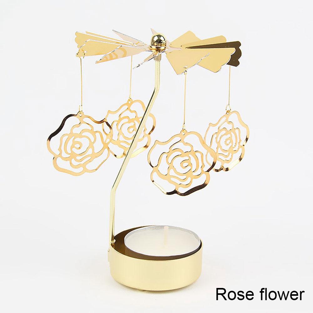 Вращающийся фонарь Домашний декор Подсвечники Свадебные украшения Аксессуары Подсвечники для канделябра Центральный элемент Винтаж