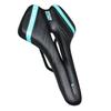 GORIX Bicycle Memory Foam Saddle for Bottoms Soft Opening Compatible with Road Mountain and Others Black X Celeste Pain-Free [Thick Cushion, Type]