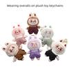 Милый аниме-комбинезон Labubu, плюшевая кукла, брелок, подвеска, сумка-монстр, подвесные украшения, аксессуары, подарки на день рождения