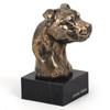American Staffordshire Terrier, Amstaff II - Dog Statue, Bust On Stone Base, Sculpture, Trophy for Dog Show by Art-Dog Brand