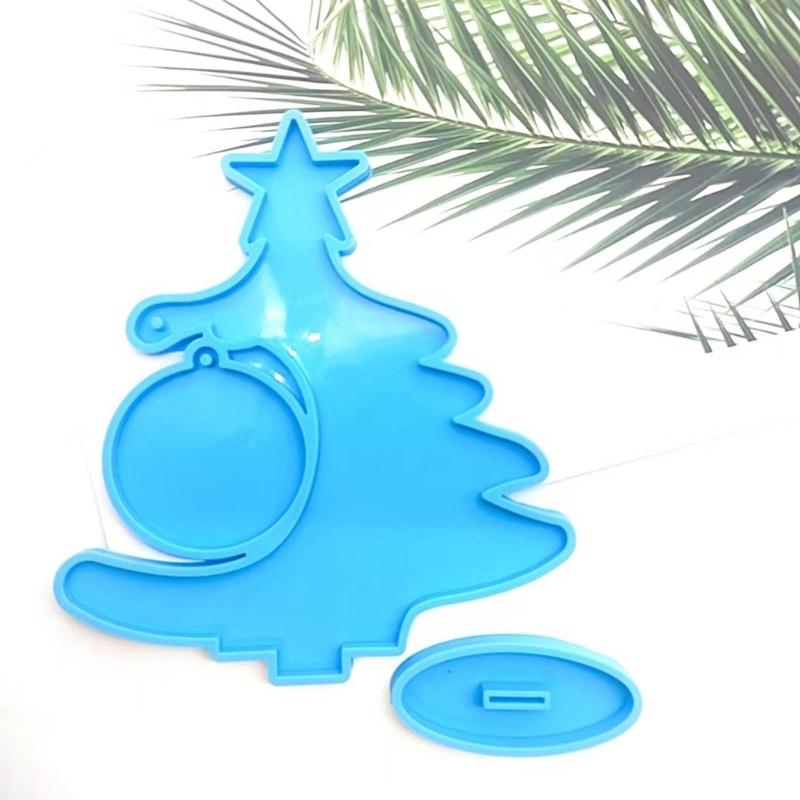 Christmas Tree Silicone Mold Epoxy Resin Mold Table Ornament Making Tool for Making Craft Decorations Easy To Clean