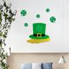 Улица. Украшение на день Святого Патрика, наклейка на дверь, украшение для вечеринки, ирландский день, наклейка на стену с четырьмя листами