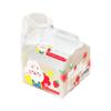 1PC Cute Square Breakfast Cups Kawaii Bottle Milk Carton Clear Wine Container Glass