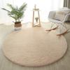 Soft Fluffy Round Carpet Children Bedside Rugs Living Room Coffee Table Floor Mat Home Thick Plush Anti -Slip Rug Bedroom Decor