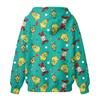 Женская модная повседневная толстовка с капюшоном и карманами с рождественским принтом