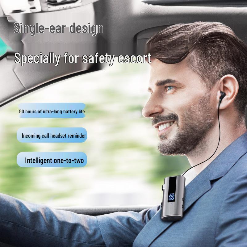 K92 Bluetooth Headset: Extra Long Battery, Clip-On, Caller ID, Vibration Alert, Noise Reduction, Ideal for Ride-Hailing and Delivery Riders