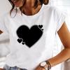Unisex Print Tee Top Music Love Printing 90s Style Cute Short Sleeve Lady FeUnisex Clothing Casual Summer Fashion Tshirt Graphic T-shirt