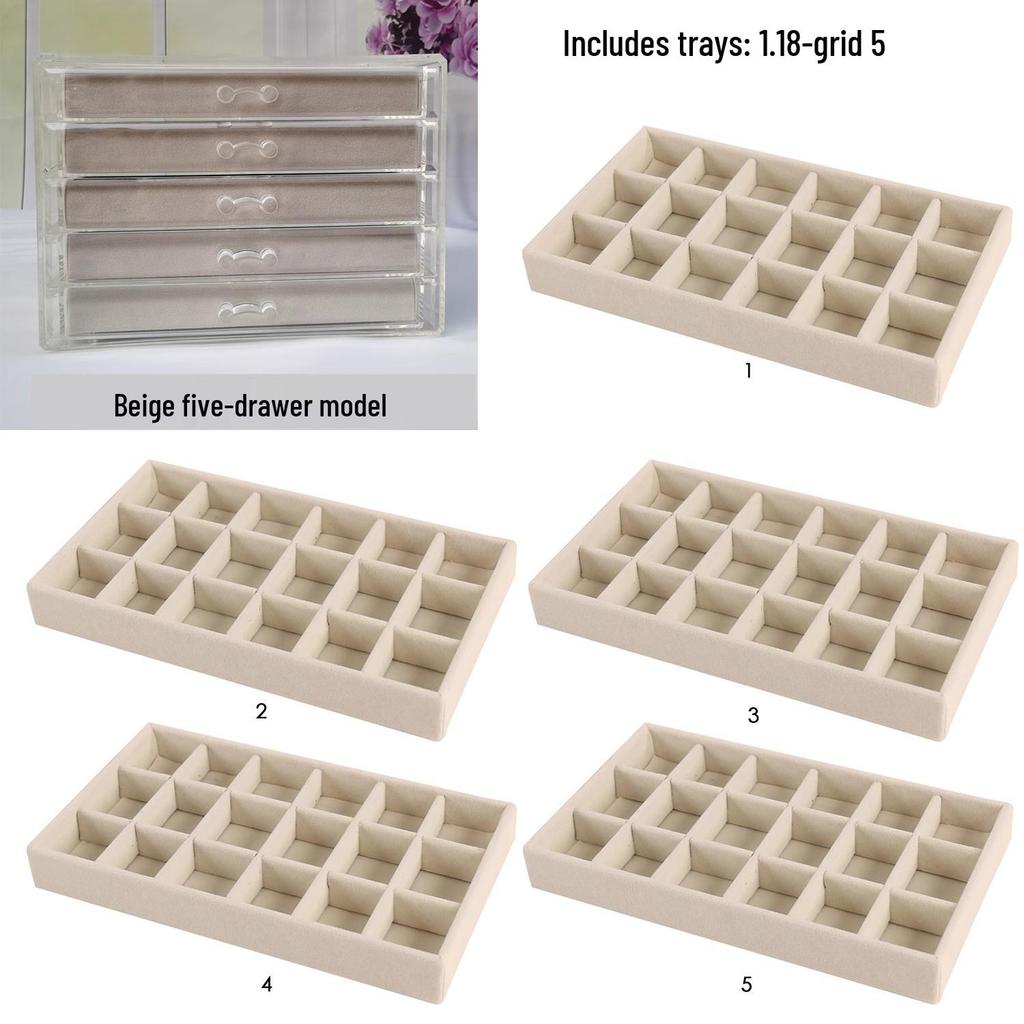 Многоярусная шкатулка для украшений для серег и мелких предметов - Домашнее хранение и организация