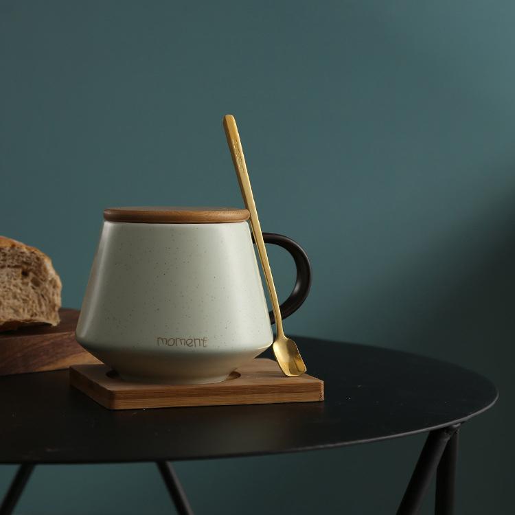 Простая кружка в скандинавском стиле, сплошная цветная керамическая чашка, кофейная чашка, чашка для молока, чашка для завтрака