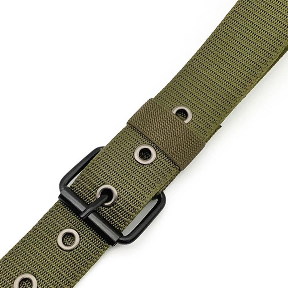 Casual Vintage Nylon Canvas Braided Belt Weave Waist Band Pin Buckle Waistband Ladies Dress Strap