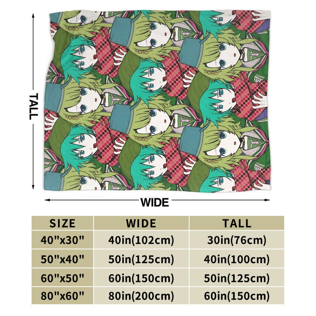 Shin TsukimiKanna Kizuchi Blanket Travel Office Throw Blanket For Couch Chair Sofa Bed Warm Soft Customized Quality Bedspread