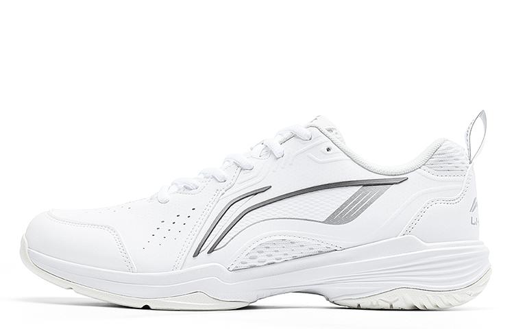 Li Ning Flying Eagle Slip Resistant, Abrasion Resistant, Breathable Low top Badminton Shoes Unisex White AYTU001-1
