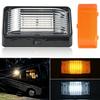 Световой прибор LED для фургона-дачи, наружный, для крыльца, хозяйственный, 12В, с переключателем, прозрачный/янтарный рассеиватель.