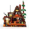 Ovly Лесная бревенчатая хижина Деревянный дом Здание MOC Игрушка Обучающие Декоративные украшения Набор блоков Детский подарок на день рождения