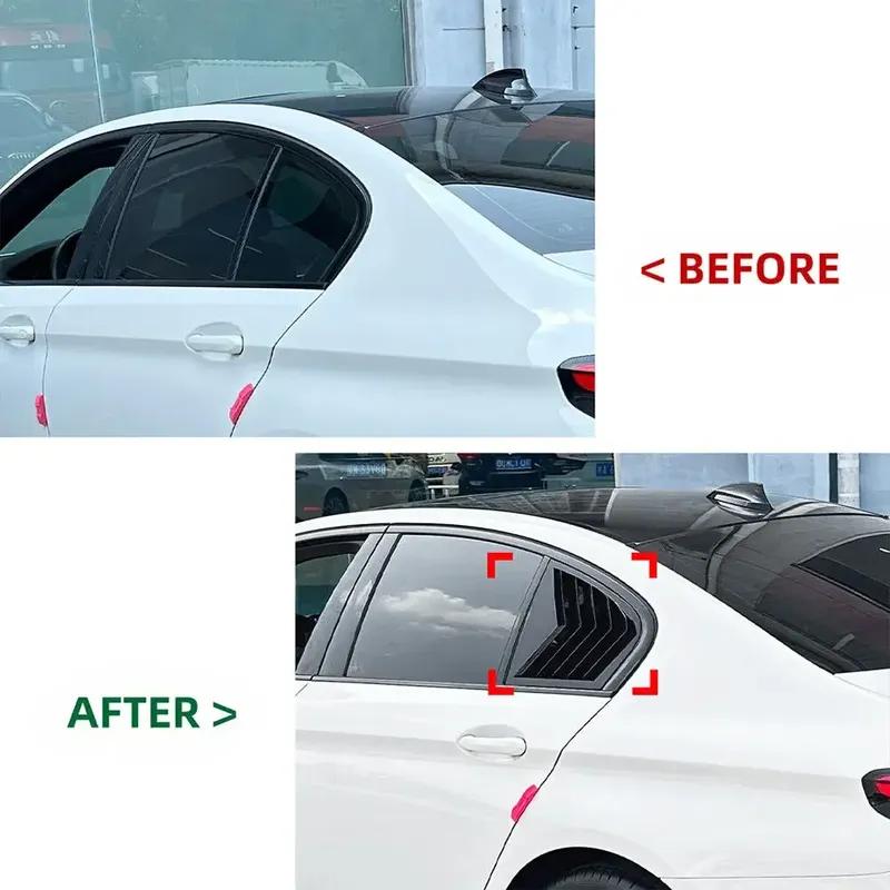 Для BMW 5 серии G30 2018 Накладка на заднее боковое стекло (форточку) кузова автомобиля, жалюзи, крышка, боковая вентиляционная накладка