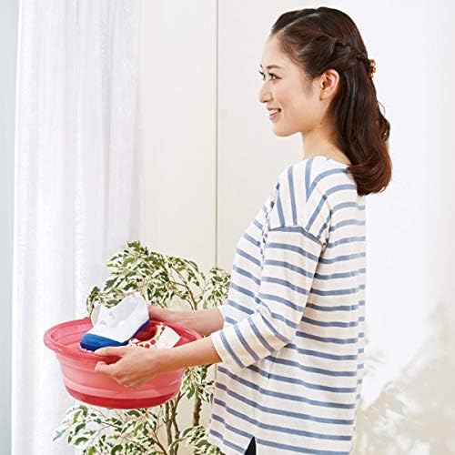 Aimedia Складной таз, Прибл.. 5 л, Таз, Ведро, Складной, Компактный, Экономящий место, Многоцелевой, Для уборки, Для стирки, Для купания, Для замачивания, 31 см