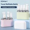 Travel Bottle Set 2/3/4-In-1 Combination Shampoo Shower Gel Hand Wash Lotion Split Empty Bottle Travel Kit Home Accessories