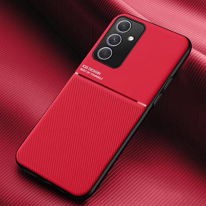 Роскошный противоскользящий чехол для Samsung Galaxy A55 35 25 15 05 73 72 54 53 52 34 33 32 24 23 22 4G 5G со встроенным автомобильным держателем, магнитный Fundas
