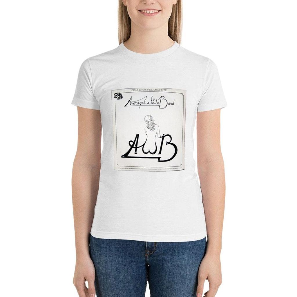 Awb, средняя белая полоса, фанк, соул, футболка 70-х годов Эстетическая одежда Эстетическая одежда Футболка в стиле вестерн платье для женщин