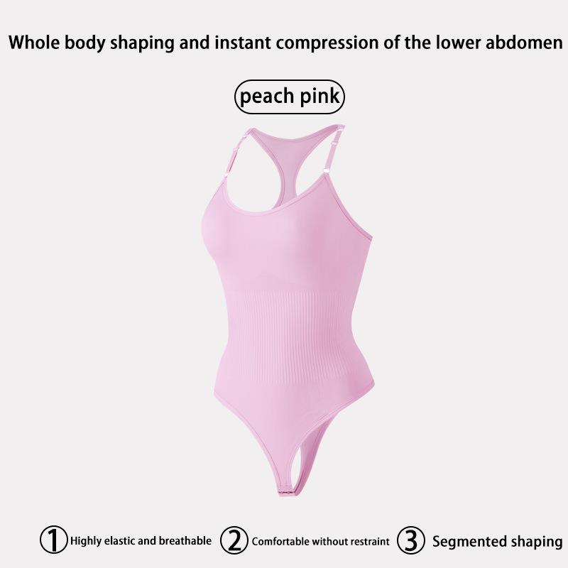 Body-shaping Vest with Back Support and Thong-style Fastening Postpartum Slimming Bodysuit