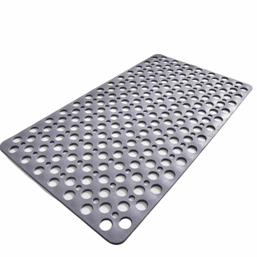 Eco Friendly Suction Cup Bath Mat Quick Drain Round Hole Bath Mat Foot Mat Bath Rug  Bathroom