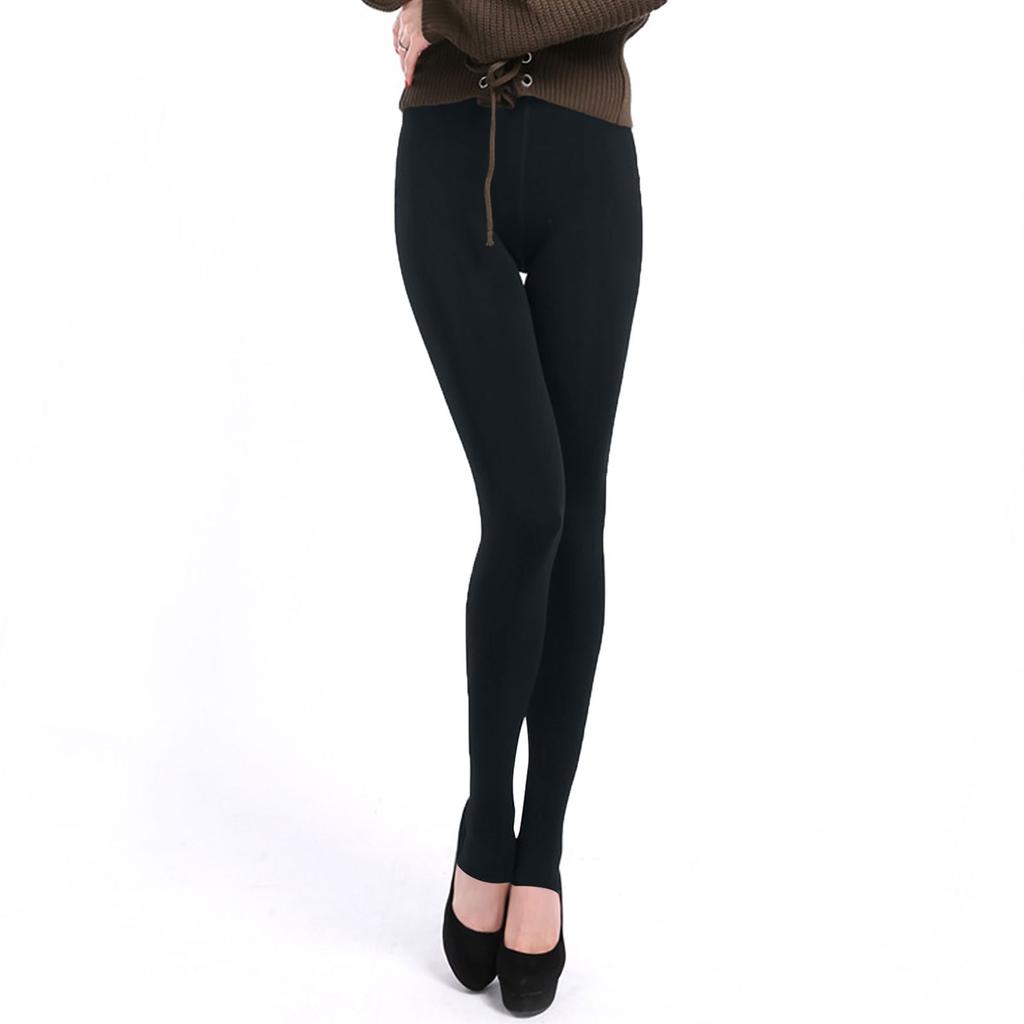 Женские брюки больших размеров с высокой талией и утепленные флисовые леггинсы