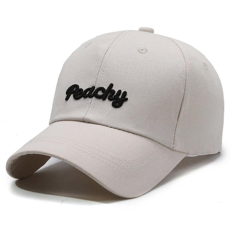 Fashionable Cotton Baseball Cap Featuring Cool Letter Embroidery For Street Style
