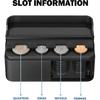 JOYTUTUS Coin Holder for Car Change Organizer Universal Storage Coin Money Dispenser Fit for Most Car Trucks Accessories(Black, 1 Pack)