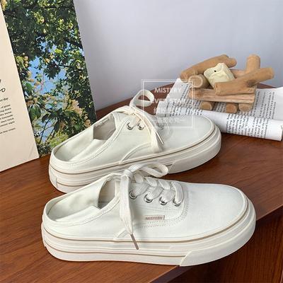 Летние новые парусиновые туфли, которые можно носить двумя способами, женские универсальные кеды 1717