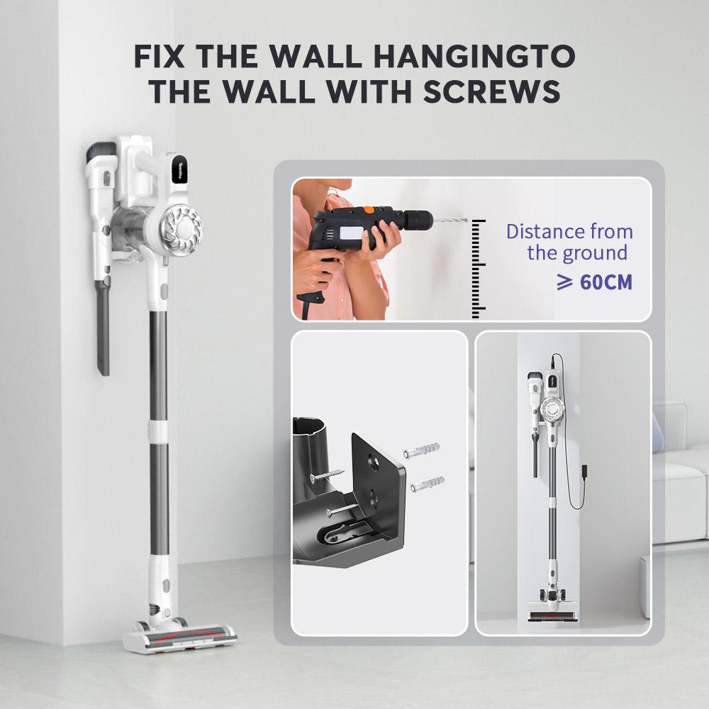 Teendow V08 Pro Cordless Vacuum Cleaner, 25kPa Powerful Suction, 2200mAh Battery