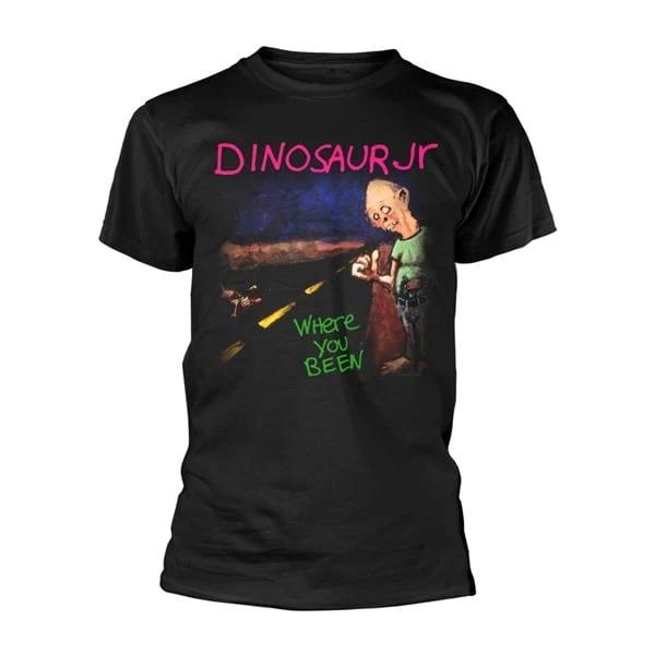 Dinosaur Jr Where You Been Cartoon Print Cotton TShirt Alternative Rock Band Unisex Short Sleeve Tee