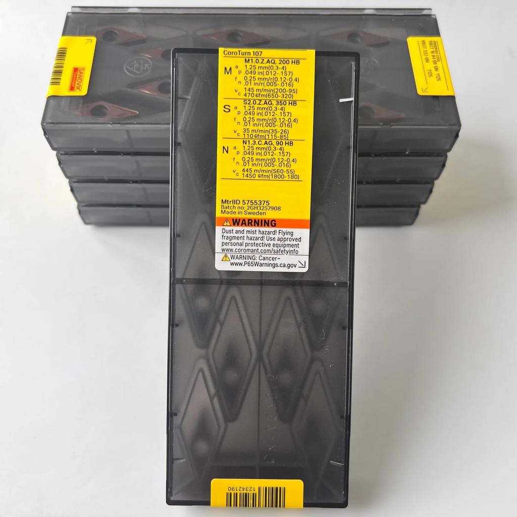 Original Sandvik / VBGT160408-UM 1125 CNC Lathe Carbide Blade Tool 10 Pcs