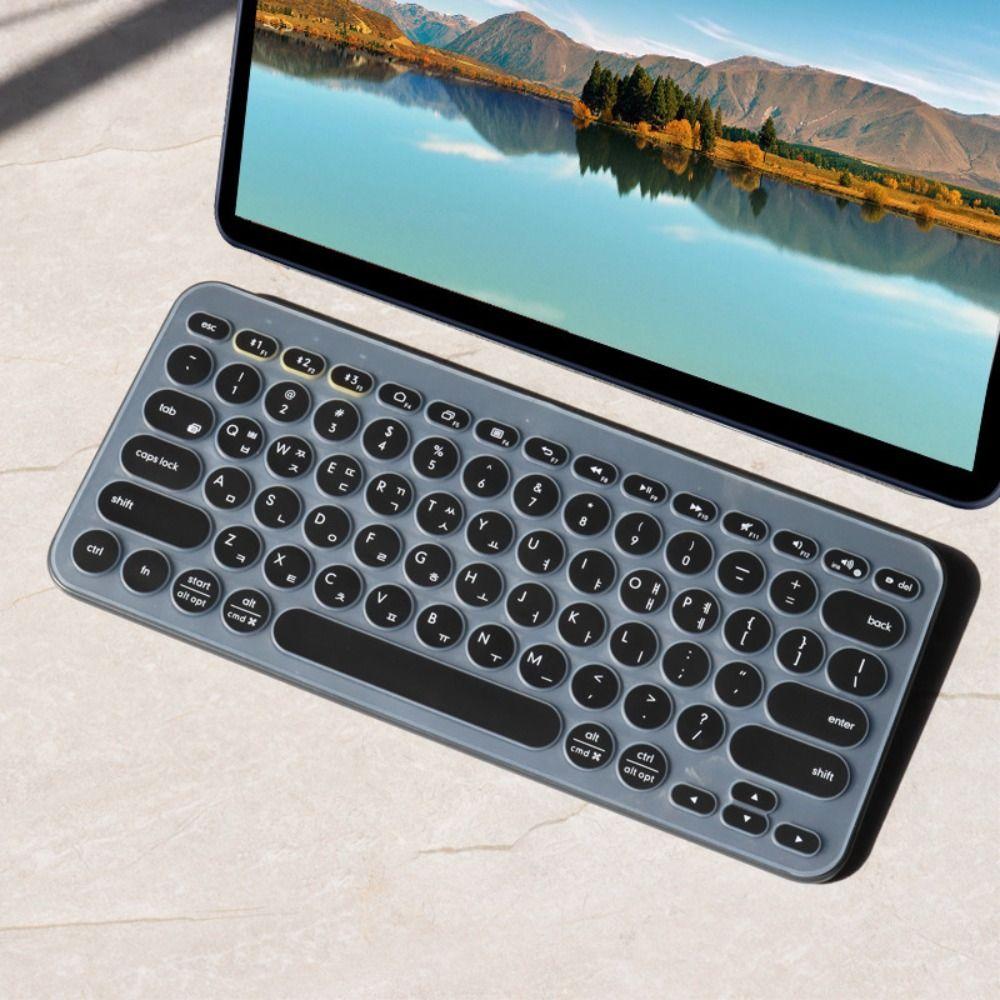 TPU Korean Keyboard Cover Transparent Protective Skin for Logitech K380