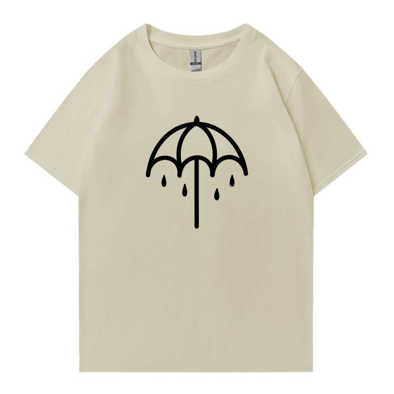 Umbrella Bring Me The Horizons Metal Washed Oversized Tshirt Street Hip Hop 100 Cotton Unisex Unisex Short Sleeve Tshirts Unisex