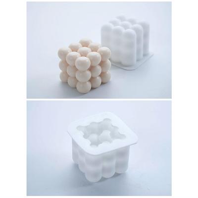 3D кубическая форма для свечи Diy круглая кубическая форма для свечи 3D силиконовая форма формы для мыла