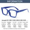 Diopter +1.0~+4.0 High-definition Portable Reading Glasses Oversized Presbyopia Eyeglasses Large Frame