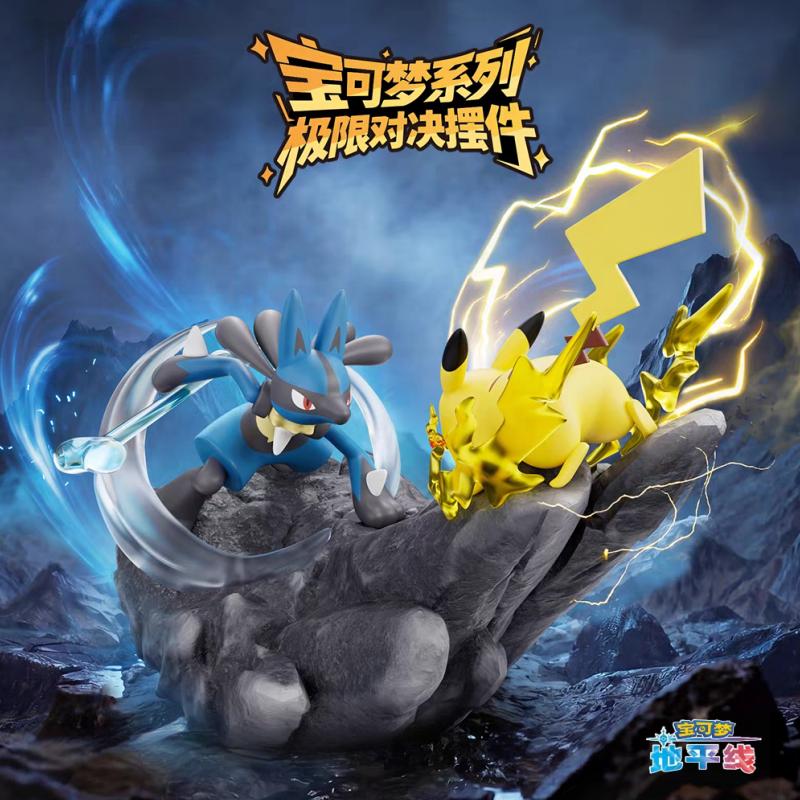 Серия PKM Extreme Duel Фигурки Гэнгар Люкарио Модель Игрушки Орнамент Коллекция Украшение Сюрприз Игрушки Модель