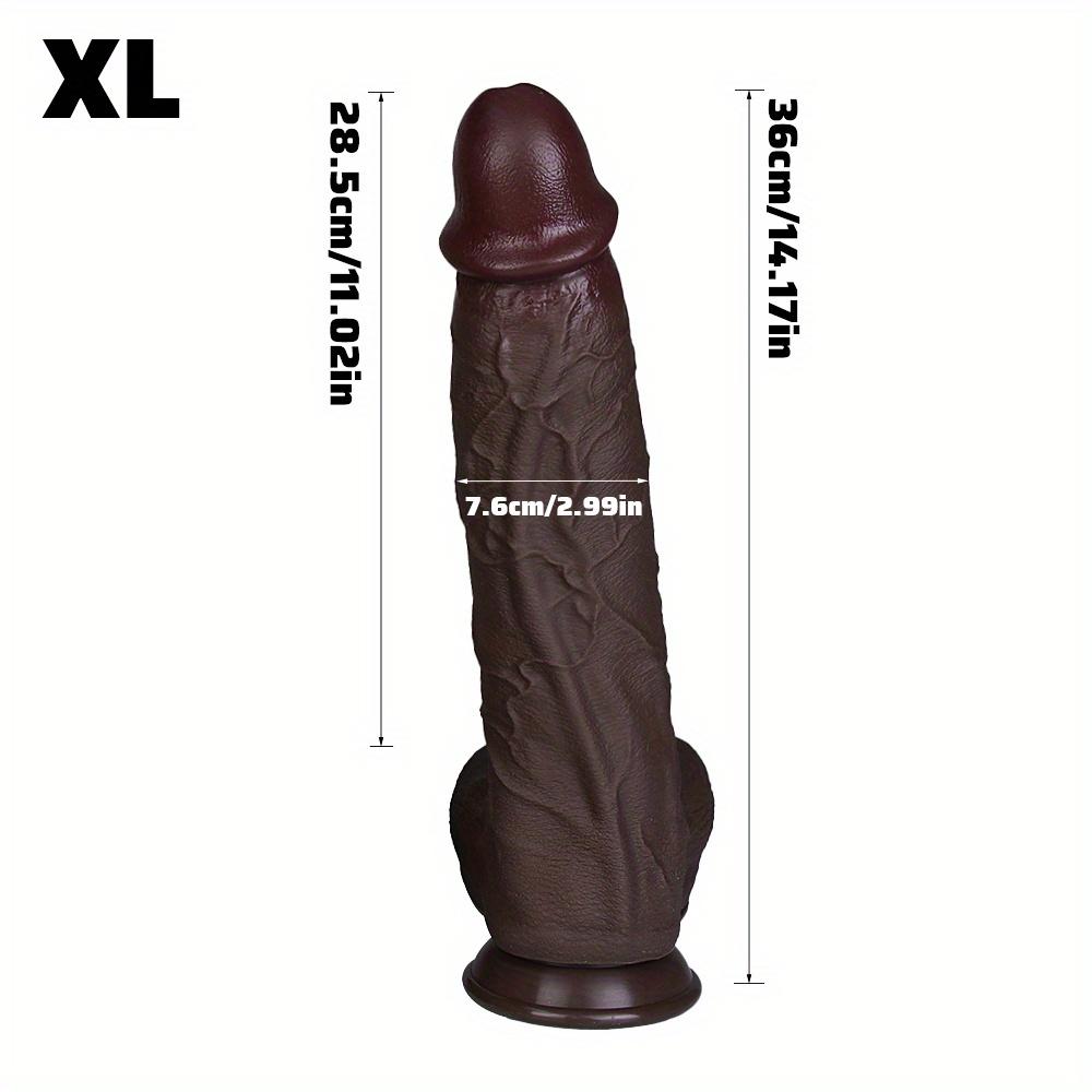 Очень большой реалистичный дилдо 14,17" – Сверхмягкий силиконовый пенис с сильной присоской для игры без рук, Реалистичная текстура, Игрушка для взрослых для женщин и пар