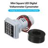 Mini Square Digital Volt-ammeter Voltammeter Ammeter Voltmeter Cymometer Three LED Display Voltage & Current & Frequency Meter I