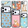 Чехол Case для iPhone 17 Air 16 Pro Max 15 Plus 11 13 Mini 14 12 Задняя крышка телефона Мультяшный Корги