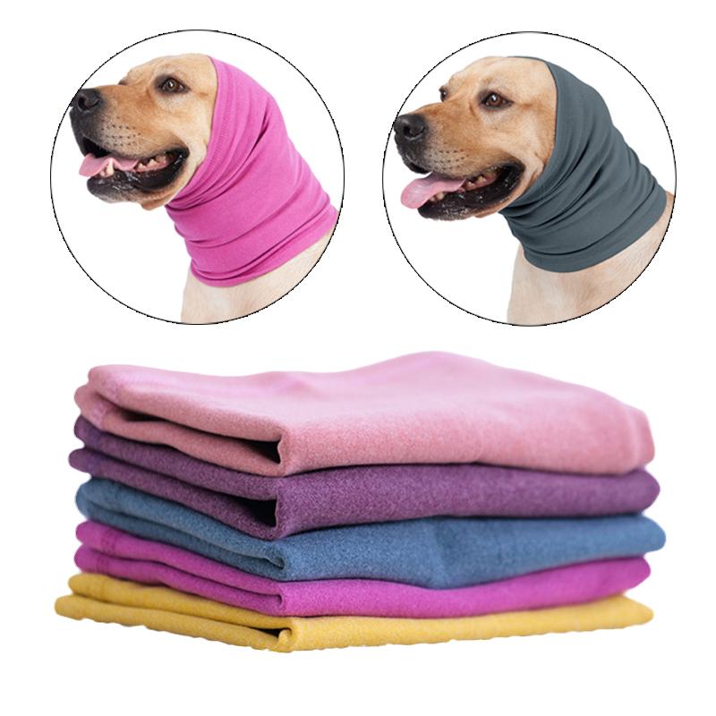 Winter Warm Puppy Big Dog Scarf Hat for Small Medium Large Dogs Soothing Head Cover Cap Mascotas Accessories Grooming Supplies