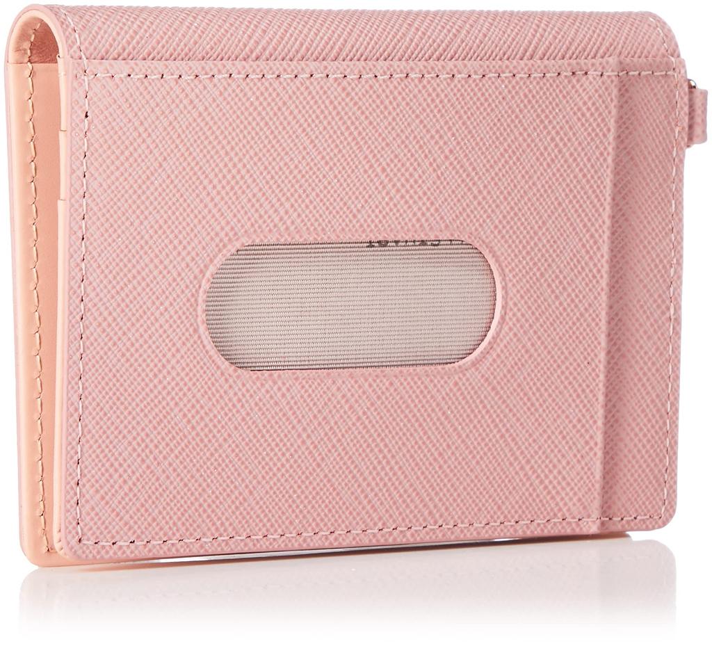 Jill Stuart Slim Pass Case (with Original Charm) in Pink, Cowhide Leather