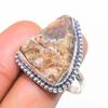 Sunstone Rough Gemstone 925 Sterling Silver Jewelry Ring Size 10
